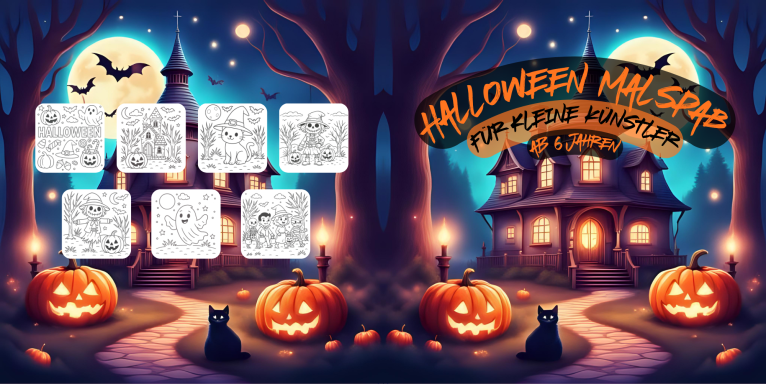 Halloween Malspaß für kleine Künstler ab 6 Jahren